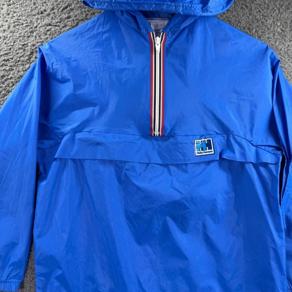 Helly Hansen Jacket Youth 10-12 Vintage Windbreaker Rain Coat Anorak‎ Pullover
